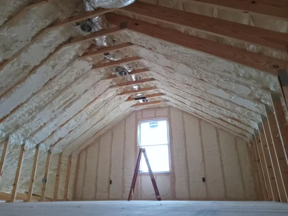 Spray foam roofing application for Crawl Space Insulation project in Dade City